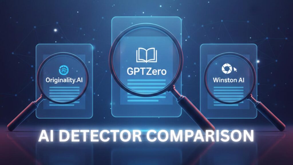 Human review compared with AI detection tools