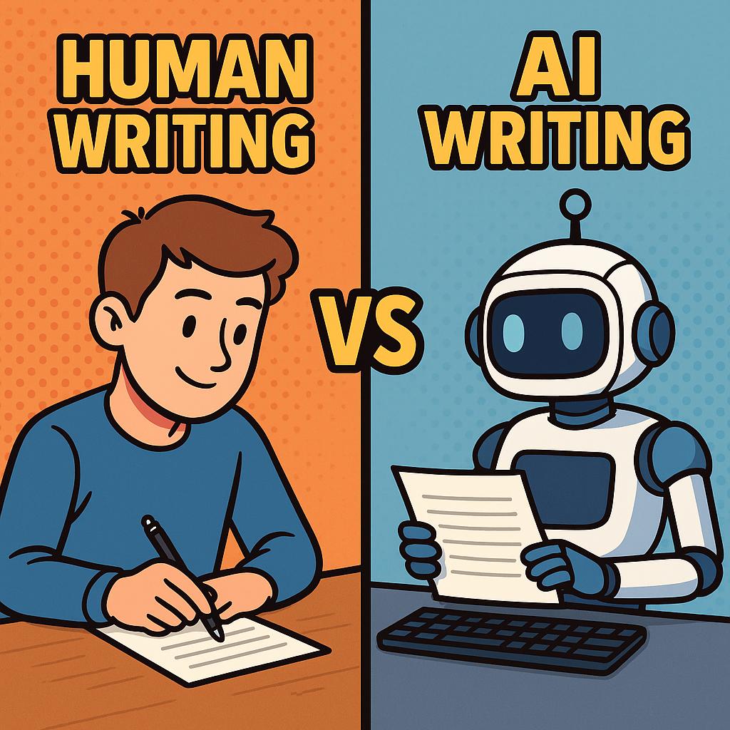 AI-generated content compared with human writing styles