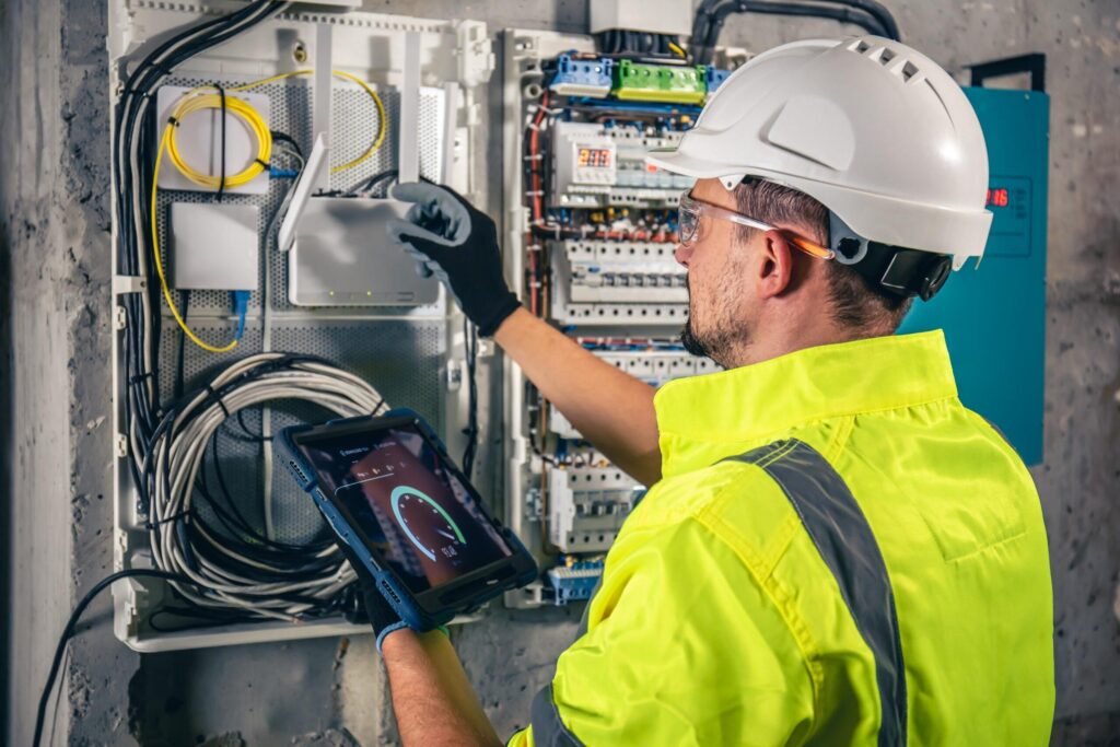 skilled trade worker performing hands-on work