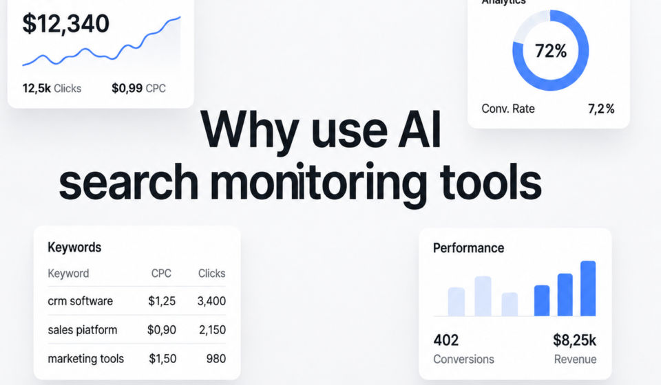 why use ai search monitoring tools